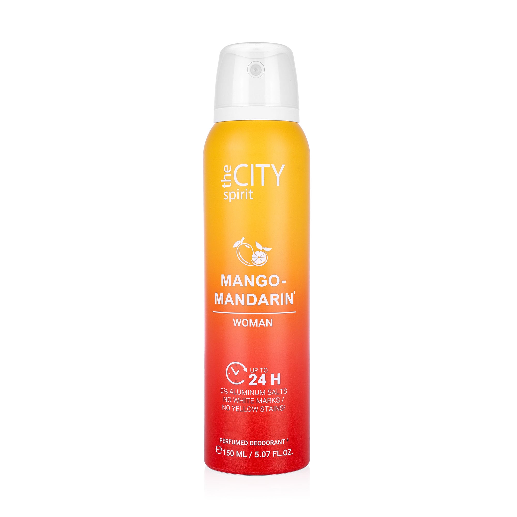 Парфумований дезодорант спрей для тіла Mango-Mandarin The City Spirit жіночий, 150 мл