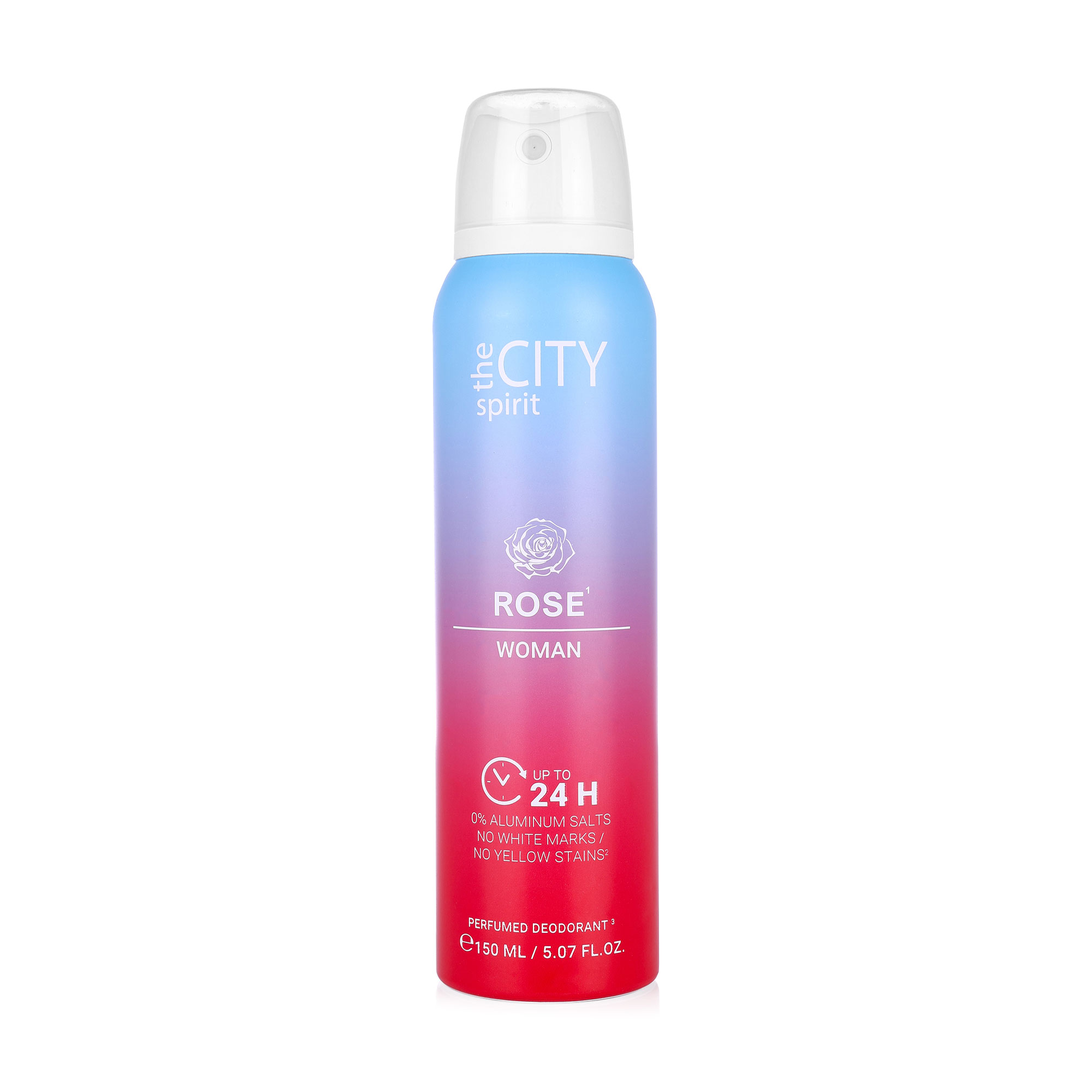 Парфумований дезодорант спрей для тіла Rose The City Spirit жіночий, 150 мл